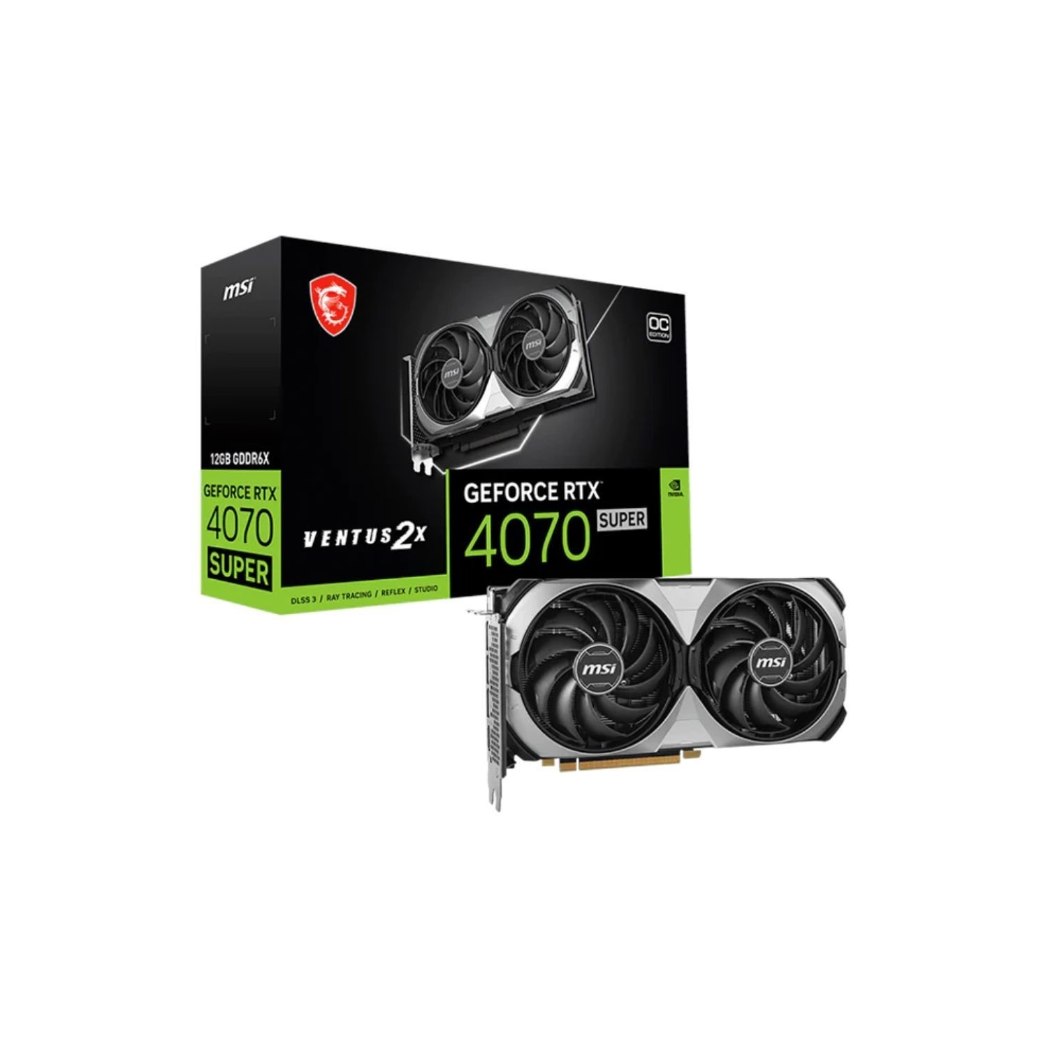 MSI NVIDIA GeForce RTX 4070 SUPER 12GB VENTUS 2X OC 2520MHz GDDR6X